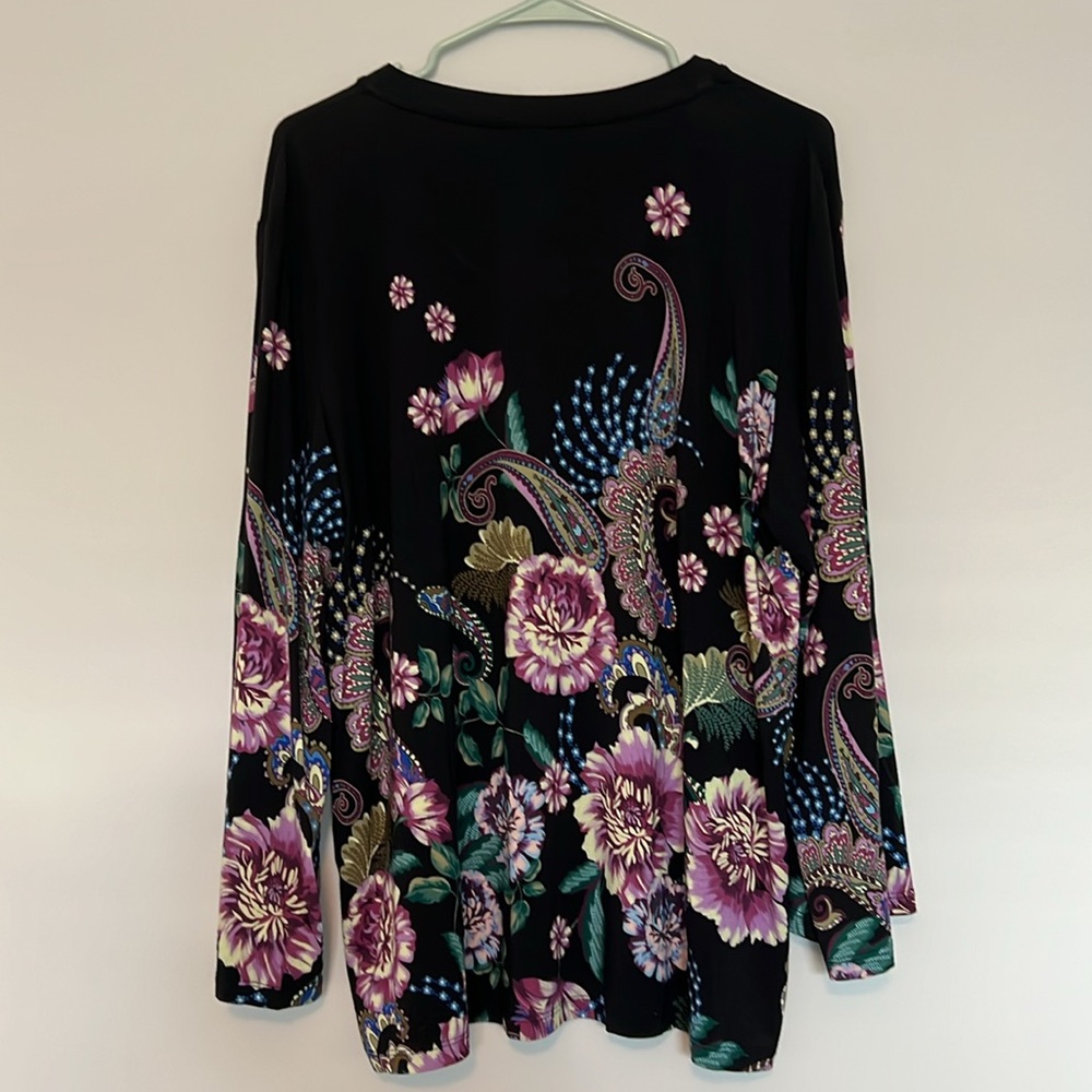 JOHNNY WAS The Janie Favorite Kimono Sleeve Tee in Camino Sera NWT Size XXL - Picture 4 of 7